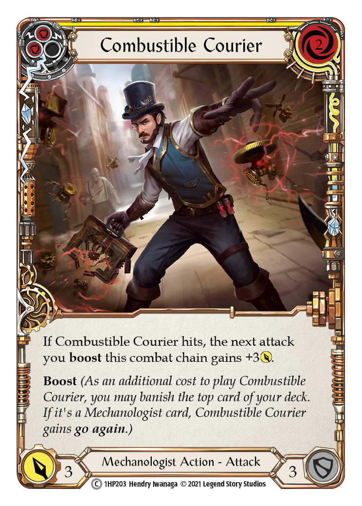 Combustible Courier (Yellow) [1HP203] (History Pack 1)