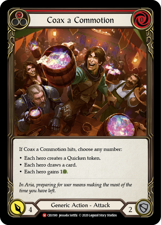Coax a Commotion [CRU180] (Crucible of War)  1st Edition Rainbow Foil