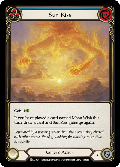 Sun Kiss (Blue) [U-ARC214] (Arcane Rising Unlimited)  Unlimited Rainbow Foil