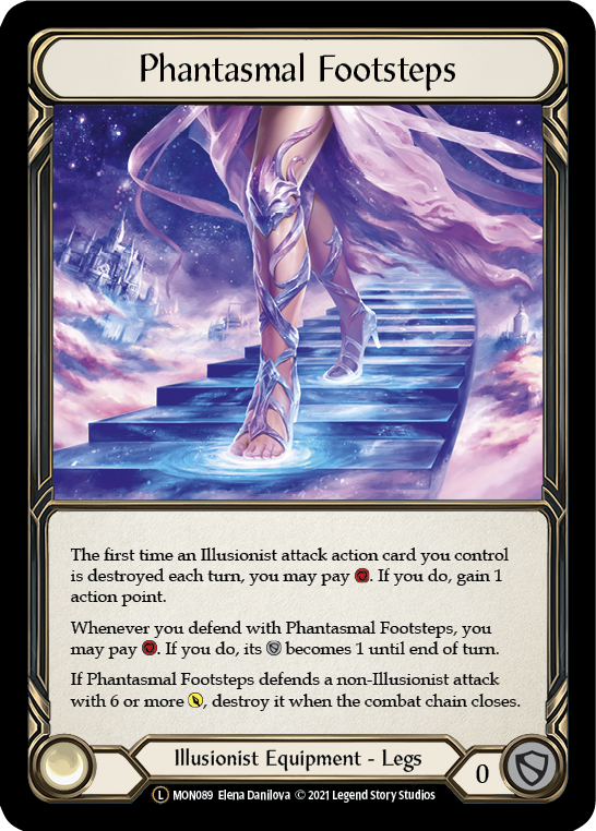 Phantasmal Footsteps [U-MON089-RF] (Monarch Unlimited) Unlimited Rainbow  Foil