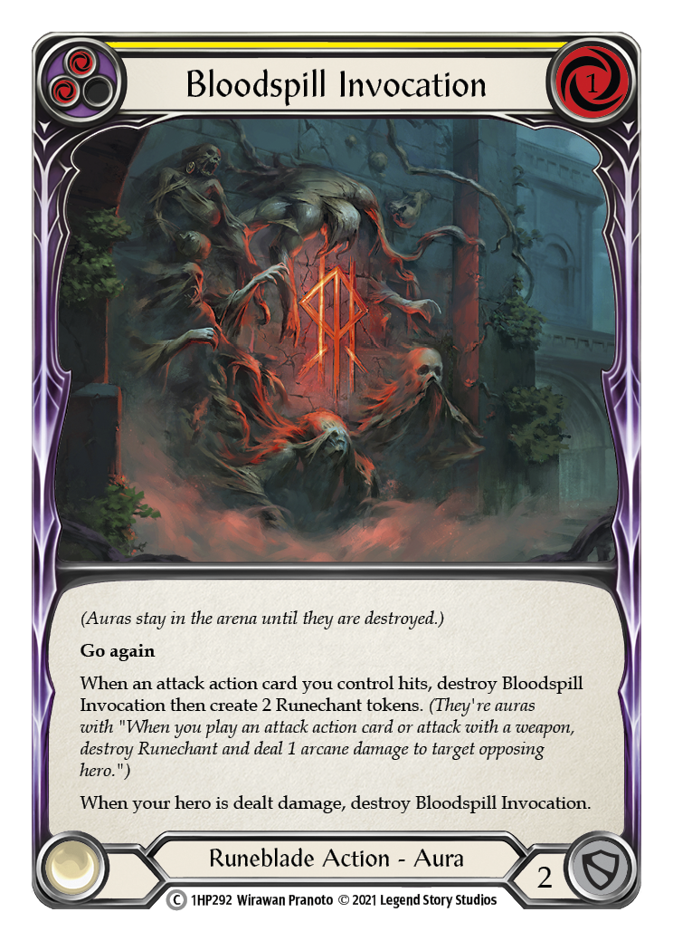 Bloodspill Invocation (Yellow) [1HP292] (History Pack 1)