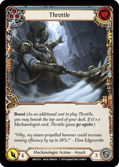 Throttle (Blue) [ARC025-C] (Arcane Rising)  1st Edition Normal