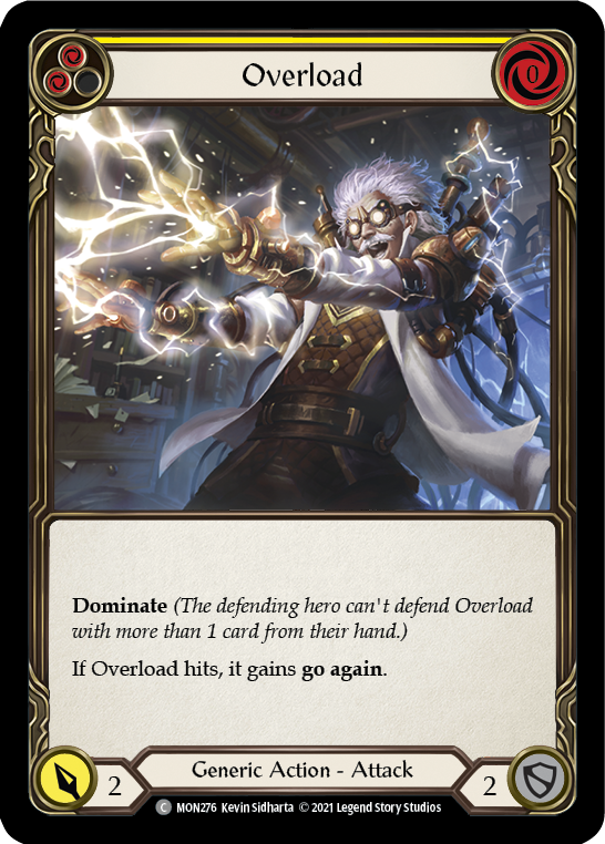 Overload (Yellow) [MON276] (Monarch)  1st Edition Normal